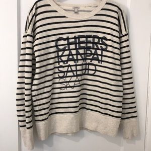 - J Crew Cheers crew neck sweatshirt medium